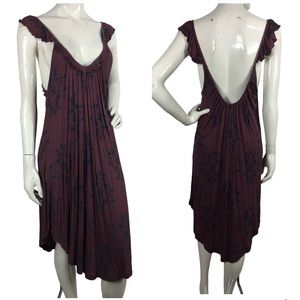 Free People Drifter Dress Ruffle Straps L